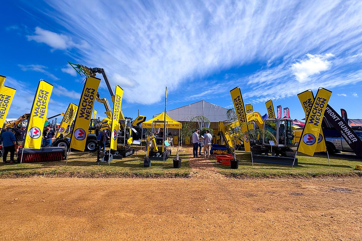 Wacker Neuson stand at NAMPO Cape