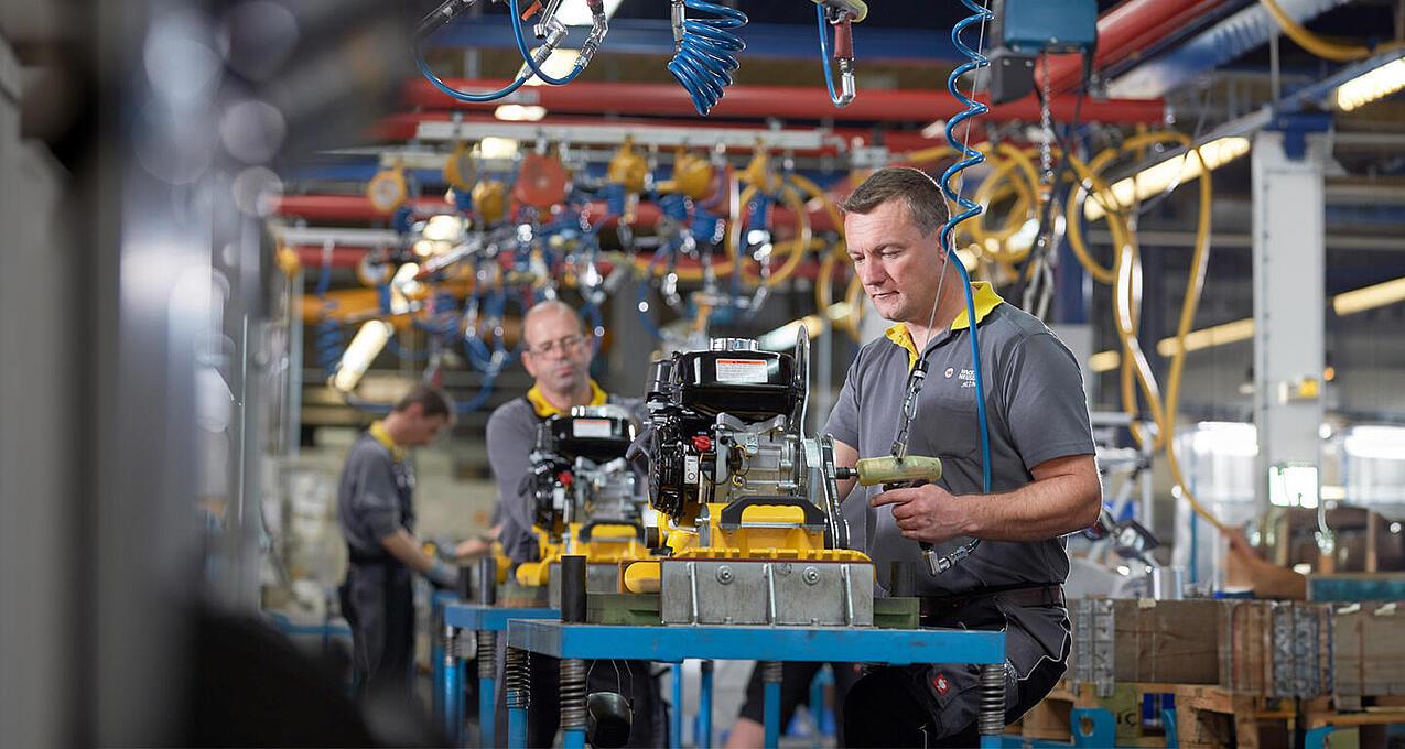 Le site de production Wacker Neuson à Reichertshofen, Allemagne